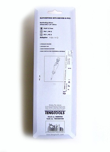 Teng Stubby Cricchetto Punta Driver L 172mm + 6 Bit 0.6cm & Adattatore Custodito - Foto 4 di 4