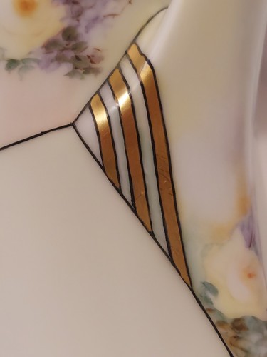 LR Hutsenreuther Cacilie Bavaria Art Nouveau Handpainted Porcelain Coffee Pot - Picture 20 of 21