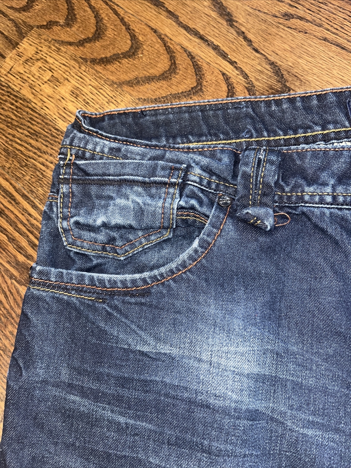 CESARI MENS JEANS 36 X 30.5 Dark Wash Denim - View 3