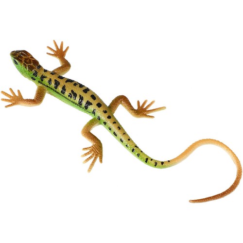 Lagartos de plástico de viaje modelo serpiente de cuatro patas para niños pequeños