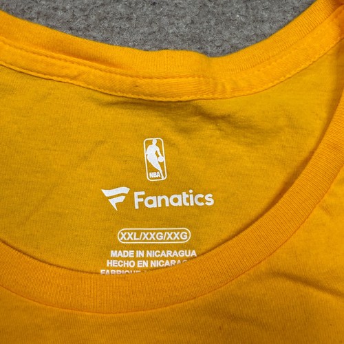LA Lakers Shirt Womens Size 2XL Yellow NBA Basketball Fanatics Stretch Lebron - Picture 2 of 7