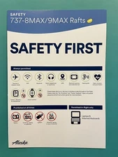 2023 ALASKA AIRLINES SAFETY CARD--737-MAX8/9