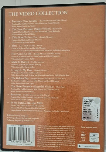 Freddie Mercury. The Video Collection (2000) DVD - Foto 2 di 2