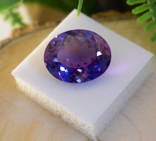 NEW Authentic Natural 15 CT Color Changing Alexandrite Oval Cut Loose Gemstone - Picture 8 of 10