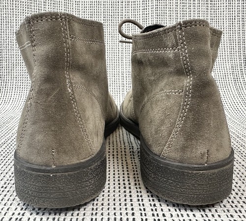 Quality Manufacturing Co Mens 11 Light Gray Leather Suede Chukka Ankle Boots - Picture 12 of 19