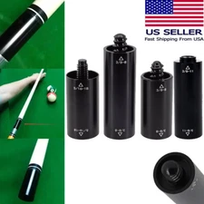 Billiard Extension Cue Pool Snooker Middle Shaft Aluminium-Extender- Adapter US