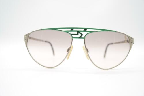 Vintage DEKRA SPORTS by WS 903 Grün Silber Oval Sonnenbrille sunglasses NOS - 第 1/6 張圖片