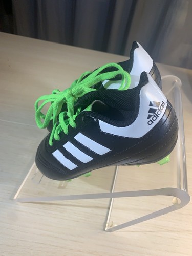 Adidas Soccer Shoes Cleats Boys SCG 753002 Size 11 Black White Lime Green - Picture 5 of 11