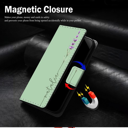 Custodia portafoglio cordino personalizzata fiore per iPhone 16e 15 Pro Max 14 13 12 - Foto 11 di 55