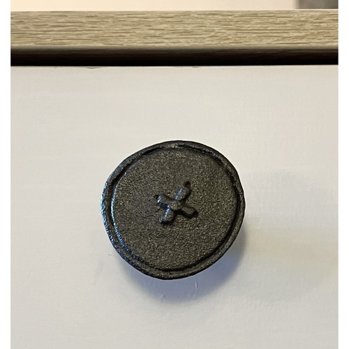 Pottery Barn Kids Cast Iron Button Drawer Knobs Set of 5 sewing, craft, kids - Picture 8 of 9