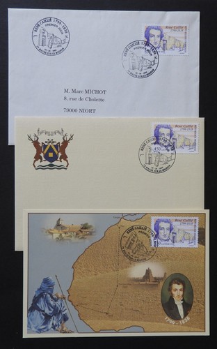 Carte Maximum + Enveloppe : René Caillié Cachet Mauzé-sur-Mignon TBE #B