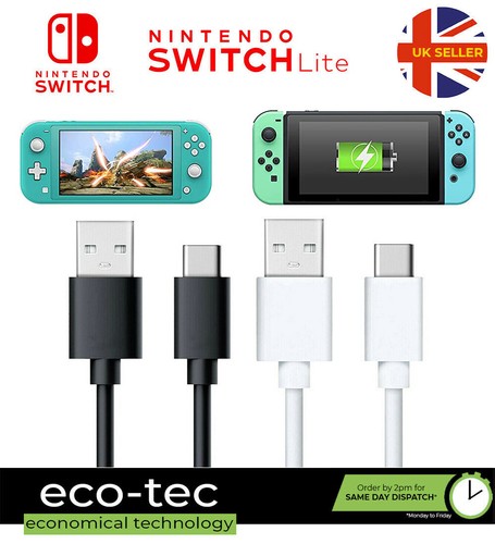 USB-C High Speed Power Charging Cable Lead For Nintendo Switch & Switch Lite - Picture 2 of 7
