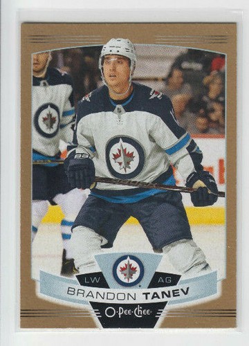 19/20 OPC Winnipeg Jets Brandon Tanev Gold Border card #124 - Picture 1 of 2