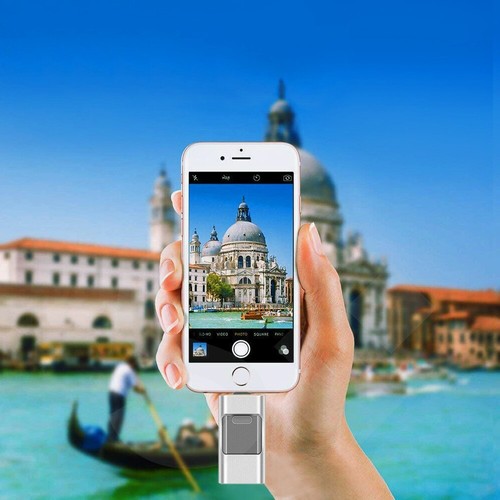 128 GB SILBER 3.0 USB-Stick Memory Stick 3 in1 USB-C/PC/iPhone - Bild 4 von 6