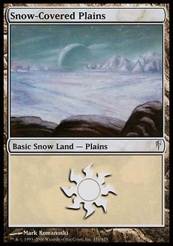 1x Snow-Covered Plains Coldsnap MtG Magic Land Common 1 x1 Card Cards - 第 1/1 張圖片