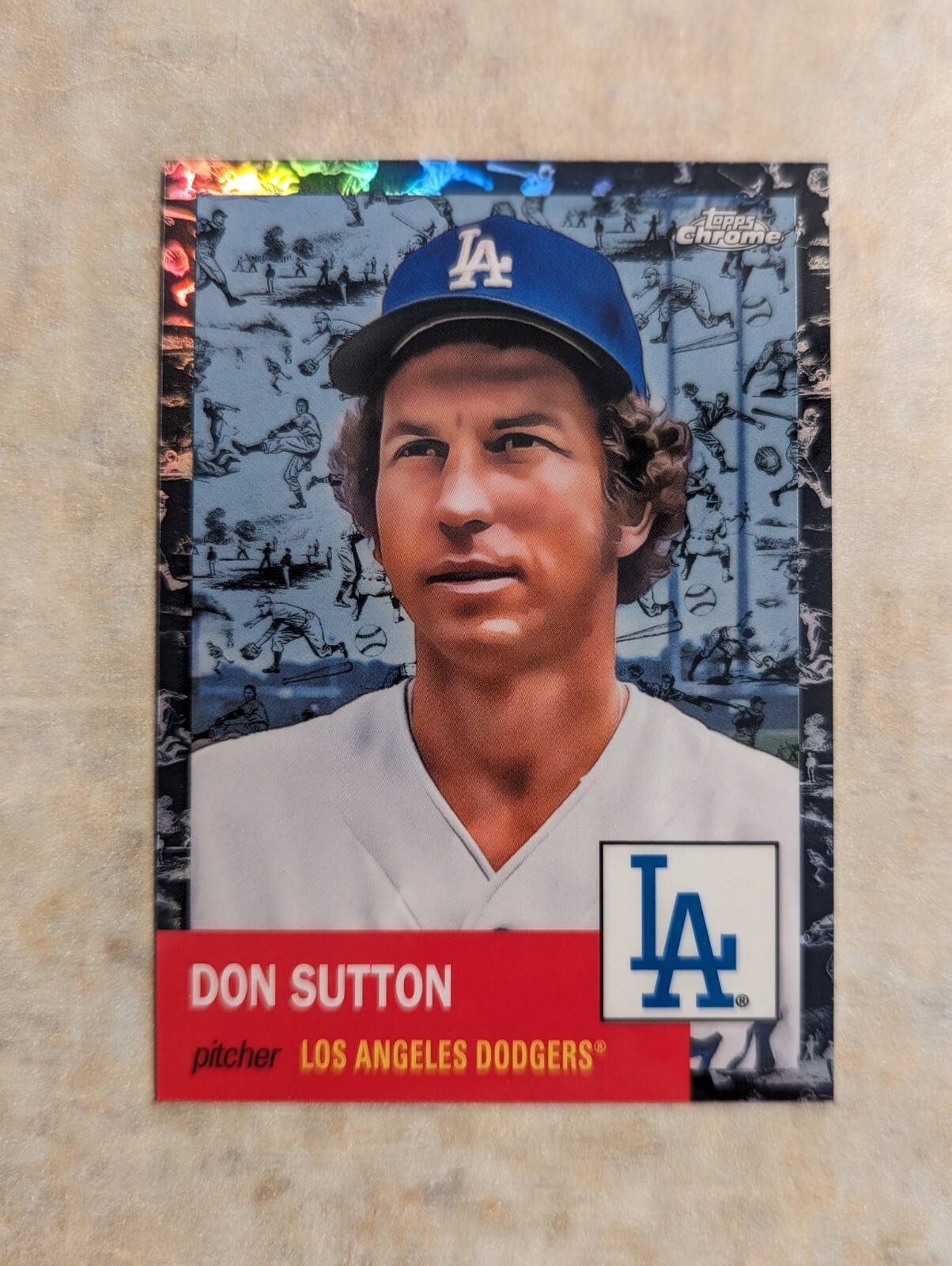 2022 Topps Chrome Platinum Anniversary #408 Don Sutton Black 6/10 Hall of Famer!