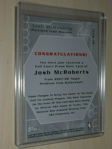 2007-08 Topps Stadium Club cancha completa reliquias de prensa ***Completa tus conjuntos*** - Imagen 6 de 16