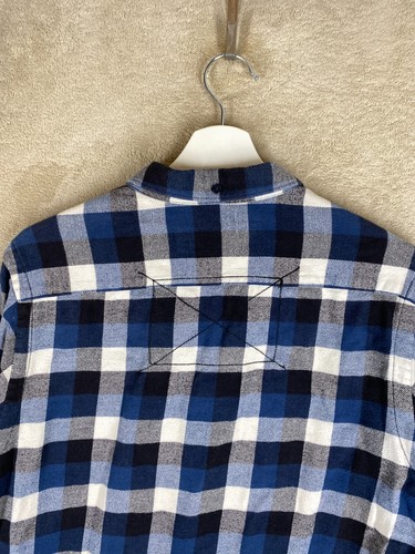 Ben Sherman Casual Shirts Top Size M Mens Blue Logo Long Sleeve - Picture 7 of 10