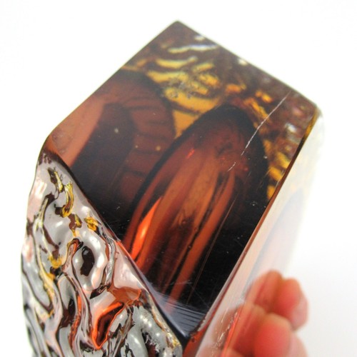 Mandruzzato Glas Vase Venetian Glass Murano Vintage Design Italy Retro Cool - Picture 6 of 6