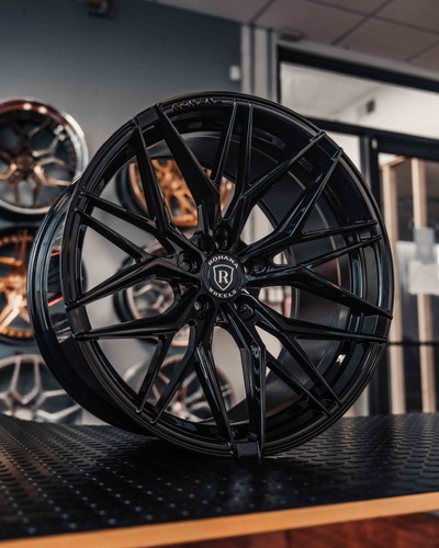 ROHANA RFX17 GLOSS BLACK RIMS WHEELS FOR CORVETTE C8 Z51 STINGRAY 19X8.5 & 20X12 - Picture 9 of 9