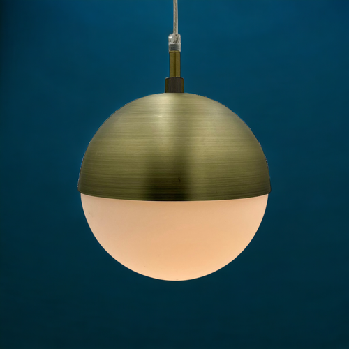 Hanging Globe LED Pendant Light 8-Inch with Long Cord & Switch - Picture 7 of 13