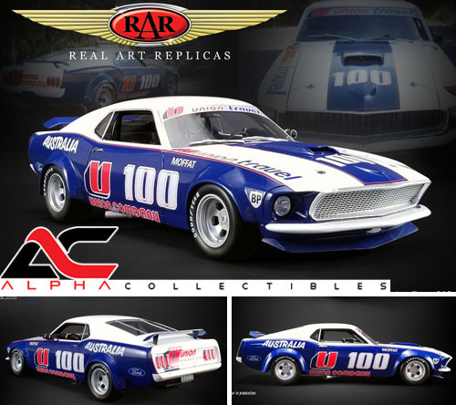 REAL ART REPLICAS 18003 1 18 1969 FORD MUSTANG BOSS 302 T A U100 ALLAN MOFFAT REAL ART REPLICAS 18003 1 18 1969 FORD MUSTANG BOSS 302 T A U100 ALLAN MOFFAT