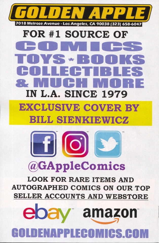 Iron Fist 1 Marvel 2017 casi nuevo Golden Apple Wondercon variante Bill Sienkiewicz Foto 2 de 3