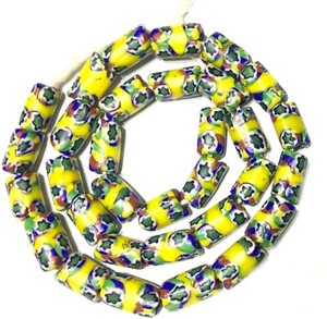 Fine-Antique-Venetian-Glass-Millefiori-banded-African-Trade-Beads