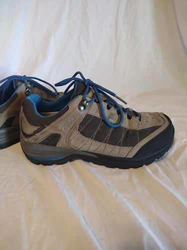Teva Kimtah Waterproof Tideseal Hiking Shoes Brown Leather Low Top Women's 7.5 - Picture 4 of 9
