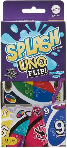 Mattel Games Uno Flip Splash passendes Kartenspiel mit 112 Wasser...  - Bild 7 von 8