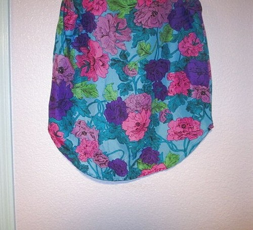 90s Vintage Melrose Silk Top Size M Tunic Sleeveless Hawaiian Tropical Resort - Picture 7 of 7