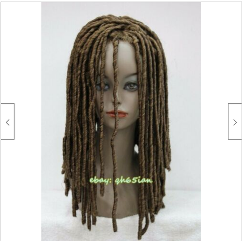 Fashion Dreadlock Style Wigs Long Curls Rolls Hair Drama Cosplay Party Wig - Picture 10 of 15