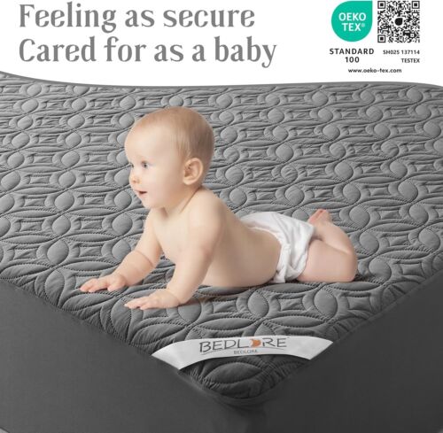 Superior Comfort Mattress Protector - Waterproof King Size Pad with Deep Pocket - Picture 9 of 10