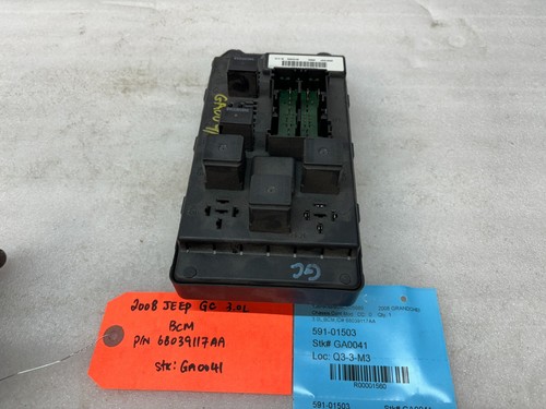 08 09 10 JEEP GRAND CHEROKEE BCM BODY CONTROL MODULE FUSE BOX 68039117AA - Picture 7 of 10