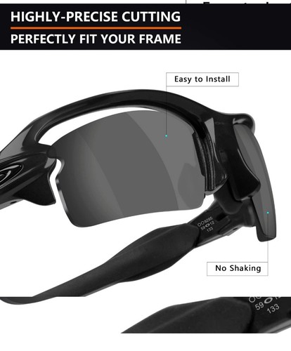 Alphax Ersatzgläser ~ Oakley Flak 2.0 XL OO9295 ~ polarisiert - Bild 3 von 5
