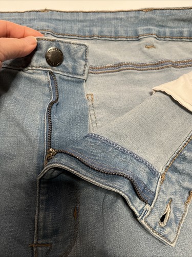Avenue Denim Premium Stretch Girlfriend Jeans Rolled Cuff, Size 26AV (48x27) NWT - Picture 5 of 17