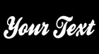 YOUR TEXT Vinyl Decal Sticker Car Window Bumper CUSTOM Personalized Lettering