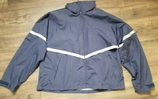 Vintage 90s Womens L LL Bean Stowaway Rainwear Gore Tex Rain Jacket Reflective 