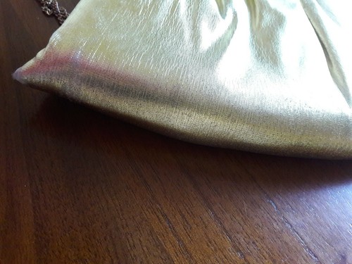 Ande' Vintage Handtasche goldfarben mit Kette - Bild 9 von 10