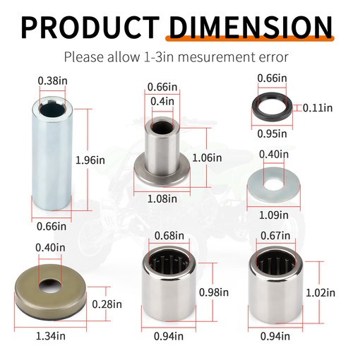 Front Upper & Lower A-Arm Bushing Seal Kit for Suzuki Quadsport Z400 2003-2014 - Picture 2 of 13