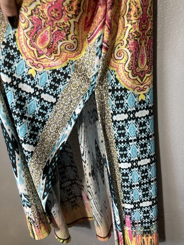 MSK buntes Maxikleid mit fallender Taille und geflochtenem Ausschnitt Medium - Bild 6 von 8