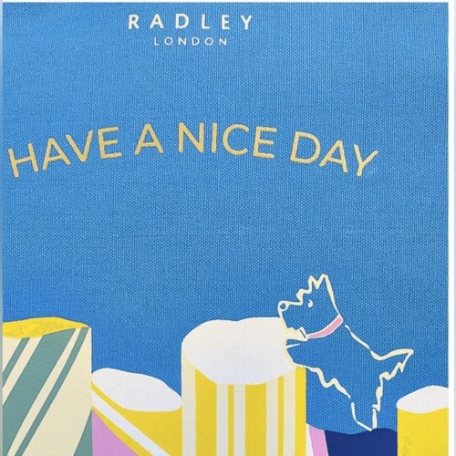 Radley London Rock Climbing Large  Canvas Ziptop Tote Bag - Picture 5 of 12