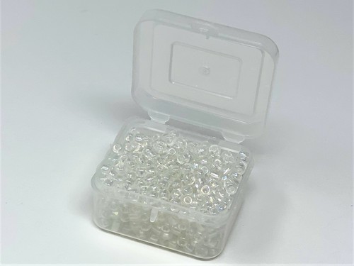 Glass 3-4mm Seed Beads 5 Colors! 200 grams, 5 Flip Top Plastic Storage Boxes #4 - Picture 5 of 7