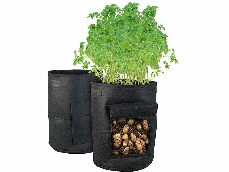 Sac de culture 38 L avec trappe potager tomates légumes lot de 2