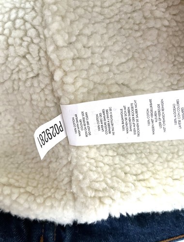 Chaqueta de mezclilla suave para mujer Boohoo talla alta generosa 6 revestimiento de lana 100 % algodón - Imagen 6 de 8