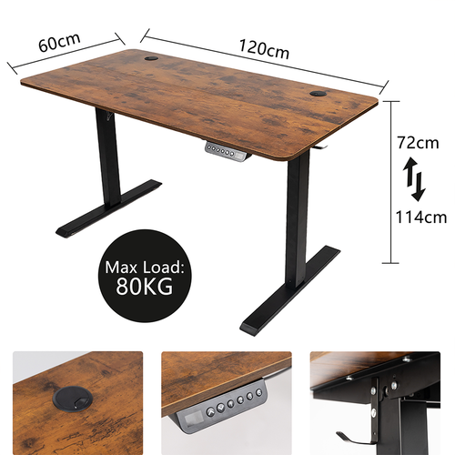 PORIYA Electric Standing Desk Gaming Desks Computer Sit Stand Table Office 120cm - Picture 2 of 22