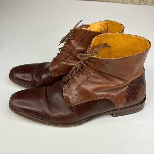 Undandy High Top Leder Derby Schuhe Größe 44 - Bild 3 von 11