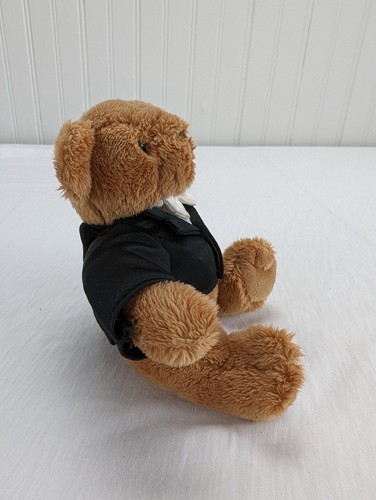 Cherished Teddies Groom Brown Teddy Bear Plush 6" Stuffed Animal wearing Tuxedo - Picture 3 of 10