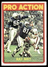 Ray May 1972 Topps #262 Baltimore Colts VG