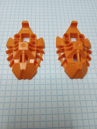 2 Bionicle Lego Orange battle damaged (see pictures) 53549 Foot Toa Inika type - Picture 18 of 24
